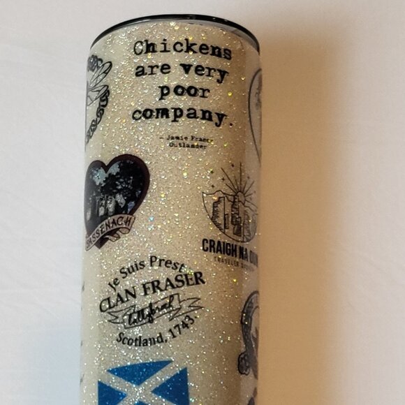 MT Designs Outlander Glitter Tumbler Mashup Covered Mug - Picture 4 of 11